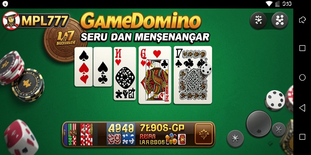 Tampilan seru gameplay Domino di MPL777.