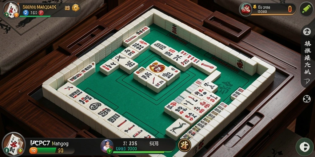 Tangkapan layar utama PCPC7 menampilkan gameplay Mahjong yang menarik.