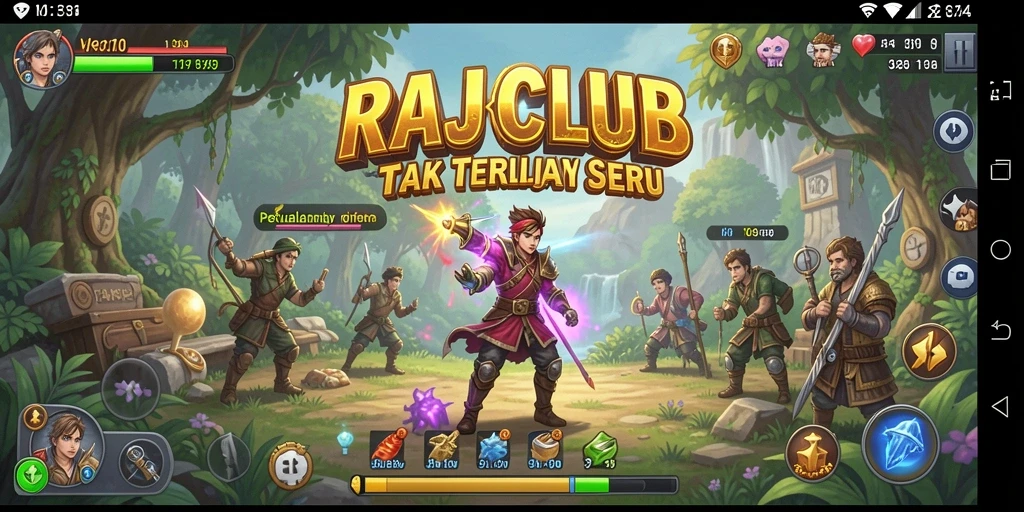 Tampilan gameplay <strong>RAJACLUB</strong> yang penuh aksi dan petualangan.