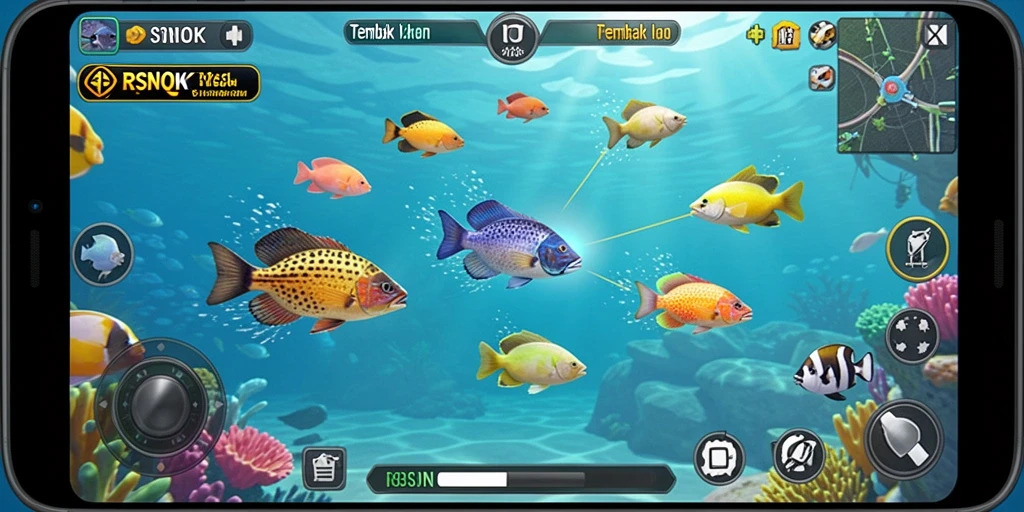 Gameplay seru dalam game Tembak Ikan RSNOK.