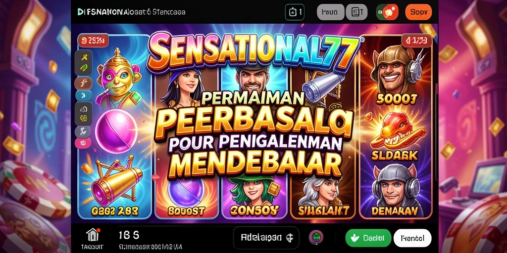 Gameplay mendebarkan SENSATIONAL77 dengan grafis yang memukau.