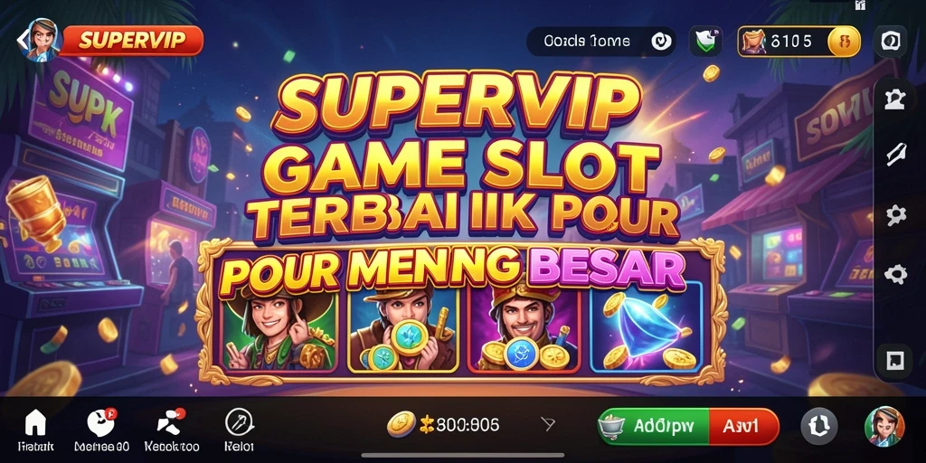 Tampilan langsung gameplay SUPERVIP yang menakjubkan dan mendebarkan.