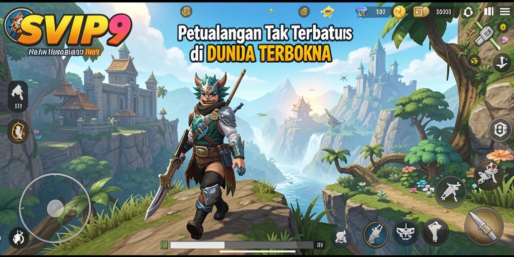 Tampilan gameplay yang menakjubkan di dunia terbuka SVIP9.