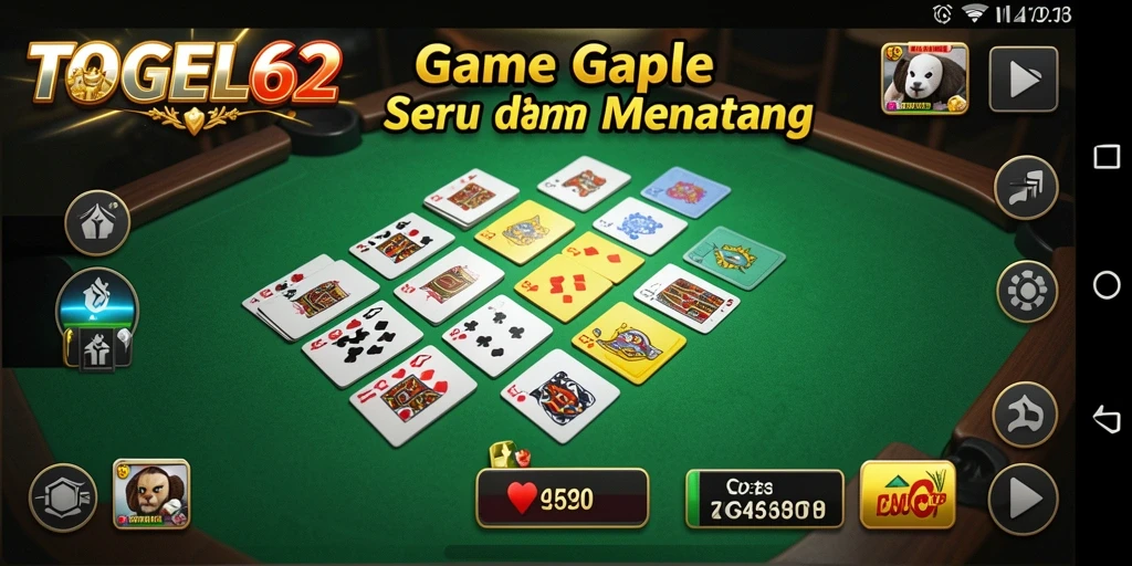 Tampilan gameplay <strong>TOGEL62</strong> yang menarik dan interaktif.
